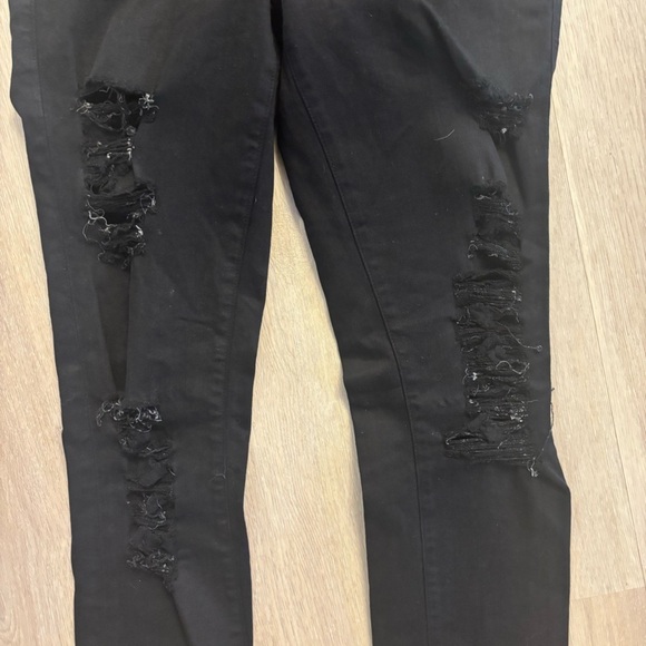 FRAME Denim Le Skinny de Jeanne Ripped Jeans black - Picture 6 of 13